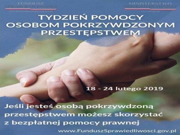 Read more about the article Trwa Tydzień Pomocy Osobom Pokrzywdzonym Przestępstwem